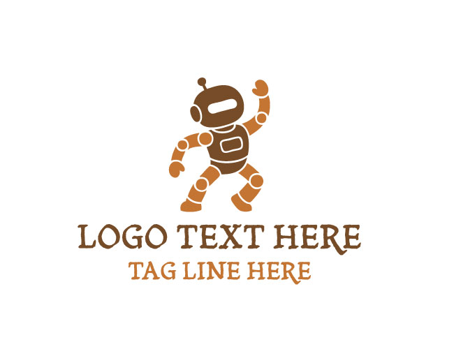 Dancing Robot DJ Logo