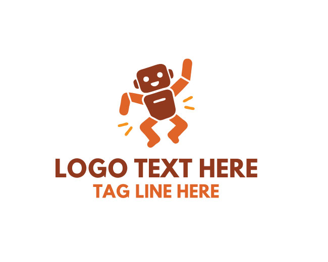 Dancing Robot Motion Logo