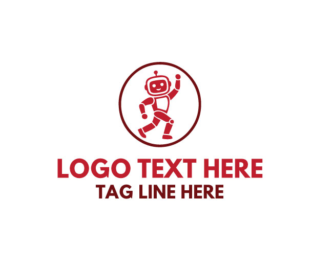 Dancing Robot Rhythm Logo