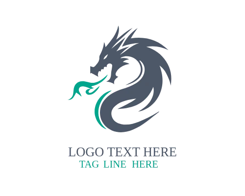 Dark Fantasy Dragon Logo