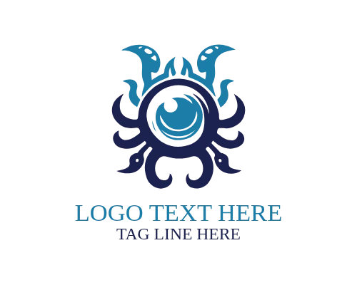 Dark Fantasy Monster Logo