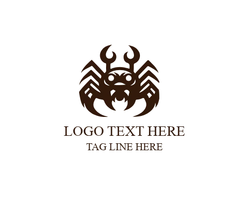 Dark Monster Logo for Horror and Gaming Branding