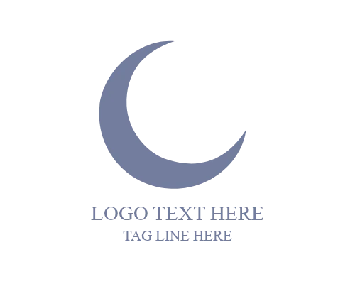 Dark Night Moon Logo for Luxury and Fashion Brands