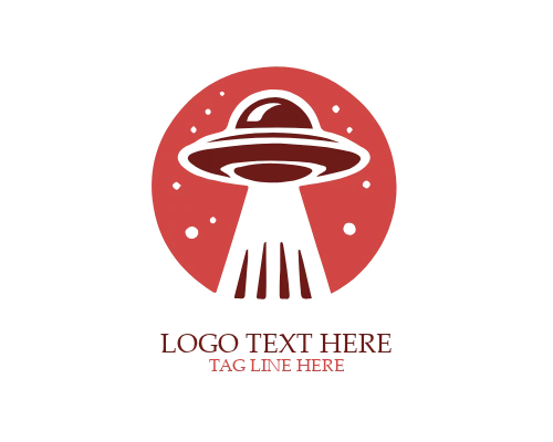 Dark UFO Alien Logo