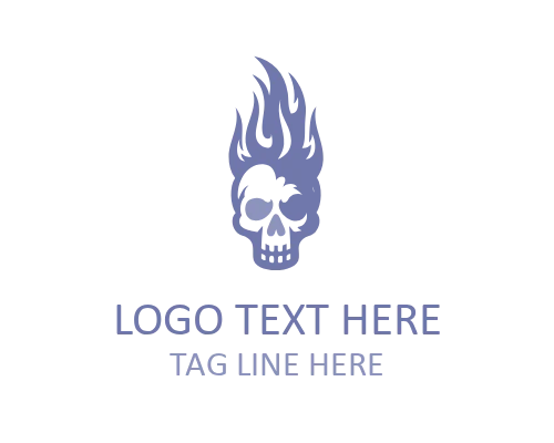 DarkRage Punk Skull Logo