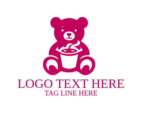 Daycare Mascot Teddy Logo