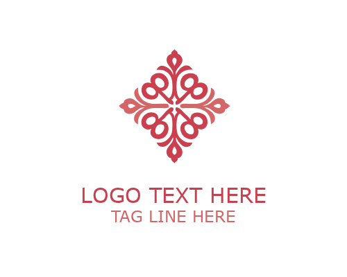 Decorative Floral Medallion Logo
