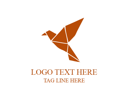 Decorative Folded Paper Animal Logo