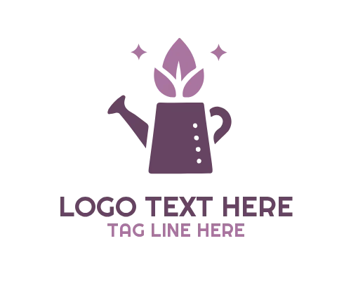 Decorative Garden Plant Pot Logo