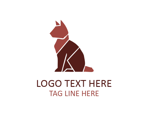Decorative Paper Cut Animal Logo logo template preview