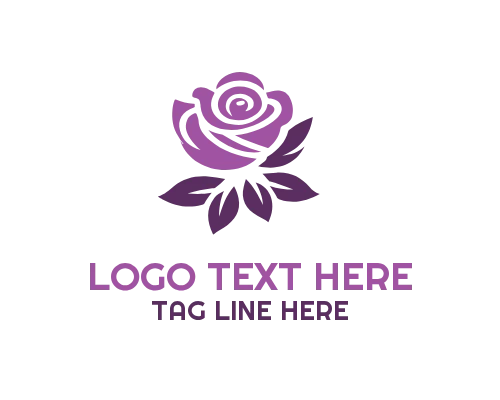 Decorative Rose Flower Logo