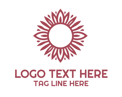 Decorative Sunflower Logo