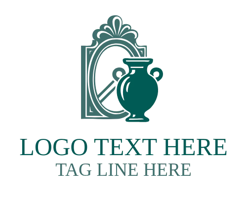Decorative Vase Home Decor Logo