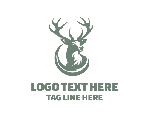 Deer Badge Logo for Adventure Branding