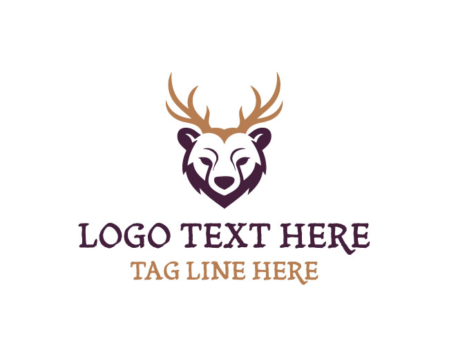 Deer Bear Canoe Logo