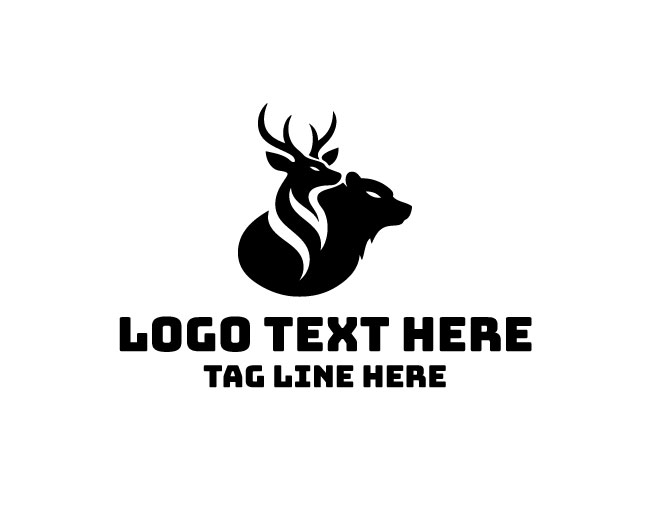 Deer Bear Contrast Logo