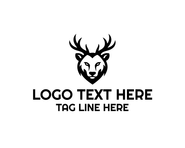 Deer Bear Hunting Logo