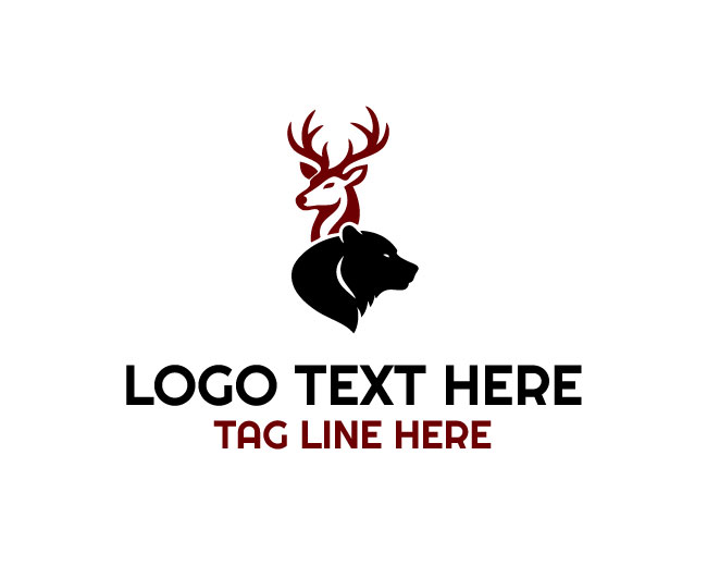 Deer Bear Line Logo