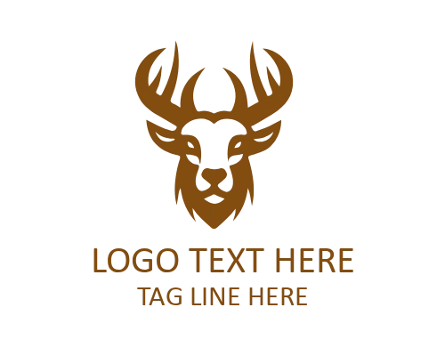 Deer Head Logo for Nature Branding