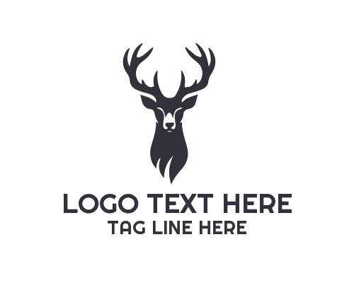 Deer Outline Logo for Minimal Nature Branding