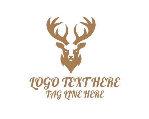 Deer Silhouette Logo for Wildlife Branding