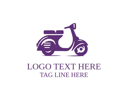 Delivery Badge Scooter Logo