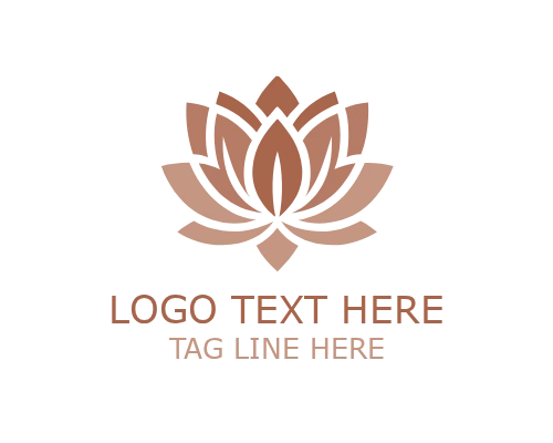 Deluxe Lotus Floral Logo for Luxury Spa and Beauty Brand Identity