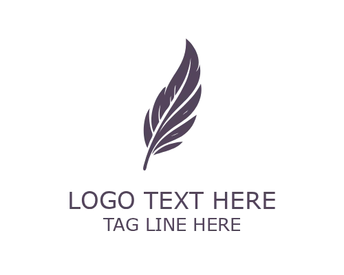 Deluxe Minimalist Feather Logo for Premium Branding