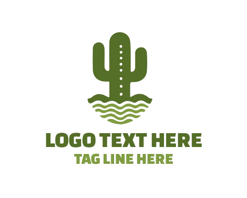  Desert Landscape with Wild Cactus Logo