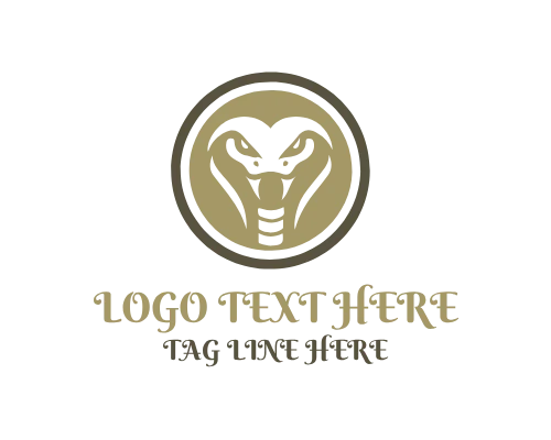 Desert Viper Snake Wildlife Logo