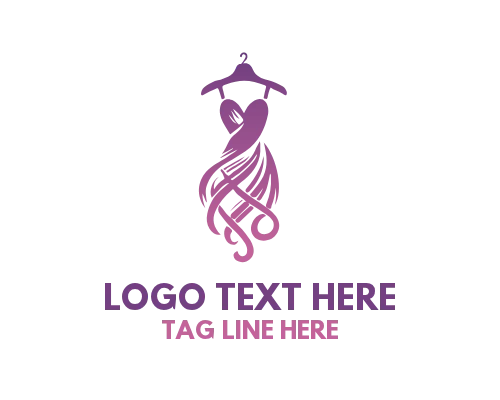 Designer Boutique Dress Fashion Logo