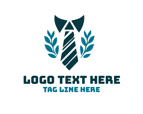  Diagonal Striped Tie Fashion Logo