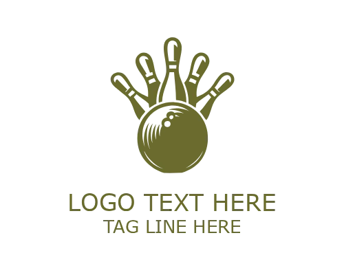 Diamond Bowling Logo Emblem for Premium Branding