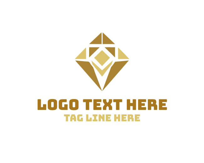 Diamond Core Geometric Logo