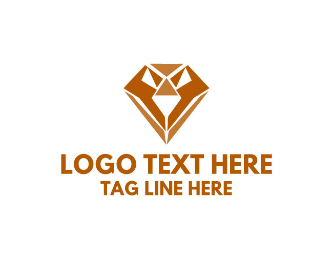 Diamond Grid Geometry Logo