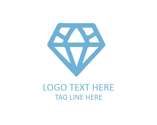 Diamond Line Art Logo