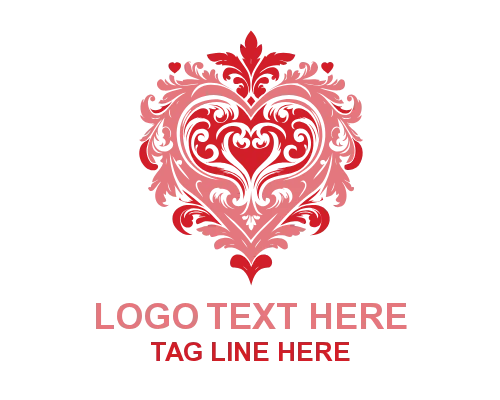 Diamond Luxury Heart Logo
