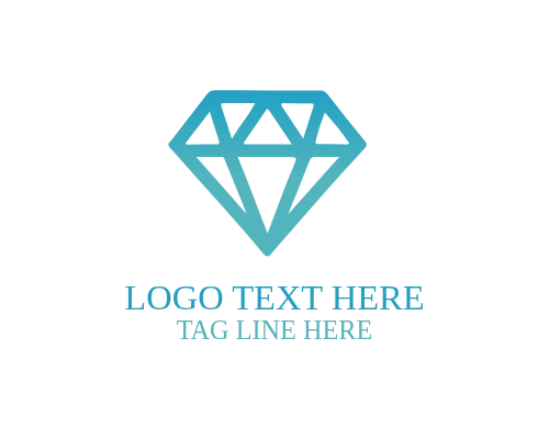 Diamond Minimal Symbol Logo