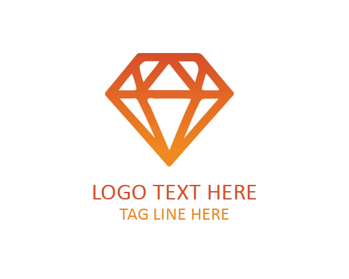 Diamond Monogram Style Logo