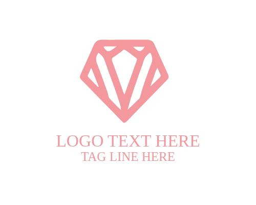 Diamond Outline Badge Logo
