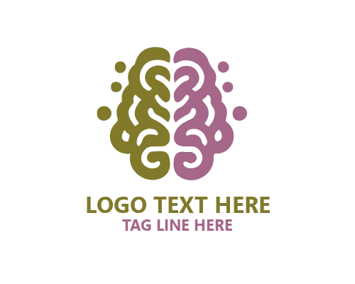 Digital Brain Logo Representing Technology and Connectivity