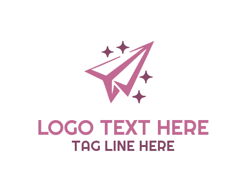 Digital Communication Paper Plane Logo