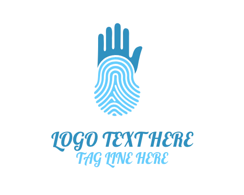 Digital Fingerprint Circle Logo