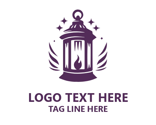 Digital Glow Lantern Logo