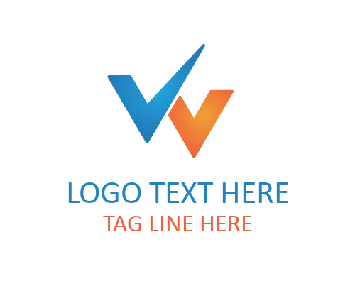 Digital Grid Letter W Logo
