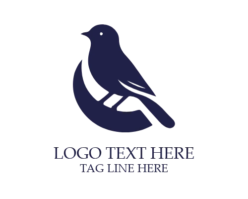 Digital Icon Bird Logo