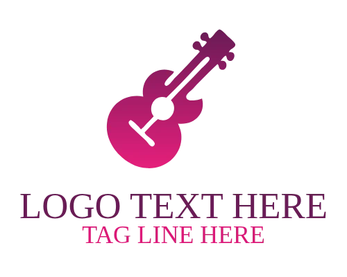 Digital Minimal Guitar Logo