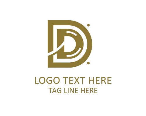 Digital Modern Letter D Logo for Startup Branding