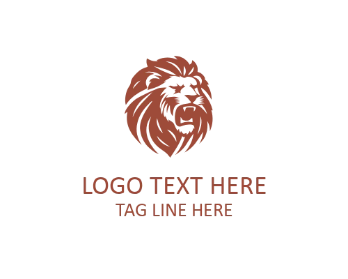 Digital Roaring Lion Icon