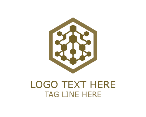 Digital Tech Square Logo for Technology and IT Branding